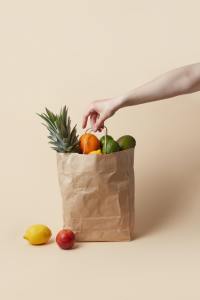 Manufactures Reusable Takeway Square Bottom Tropical Handles <b>Coffee</b> Burger Lunch Carry Black Gift Paper Bags - Product Image 6