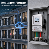 Compteur d'énergie intelligent LoRaWAN SM735 3*220/380V avec relais de télécommande ouverture/fermeture, liaison montante 5 min, RS485, DL/T645 Modbus