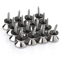 Boucle de ceinture de guitare antidérapante argentée pour accessoires classiques acoustiques de guitare