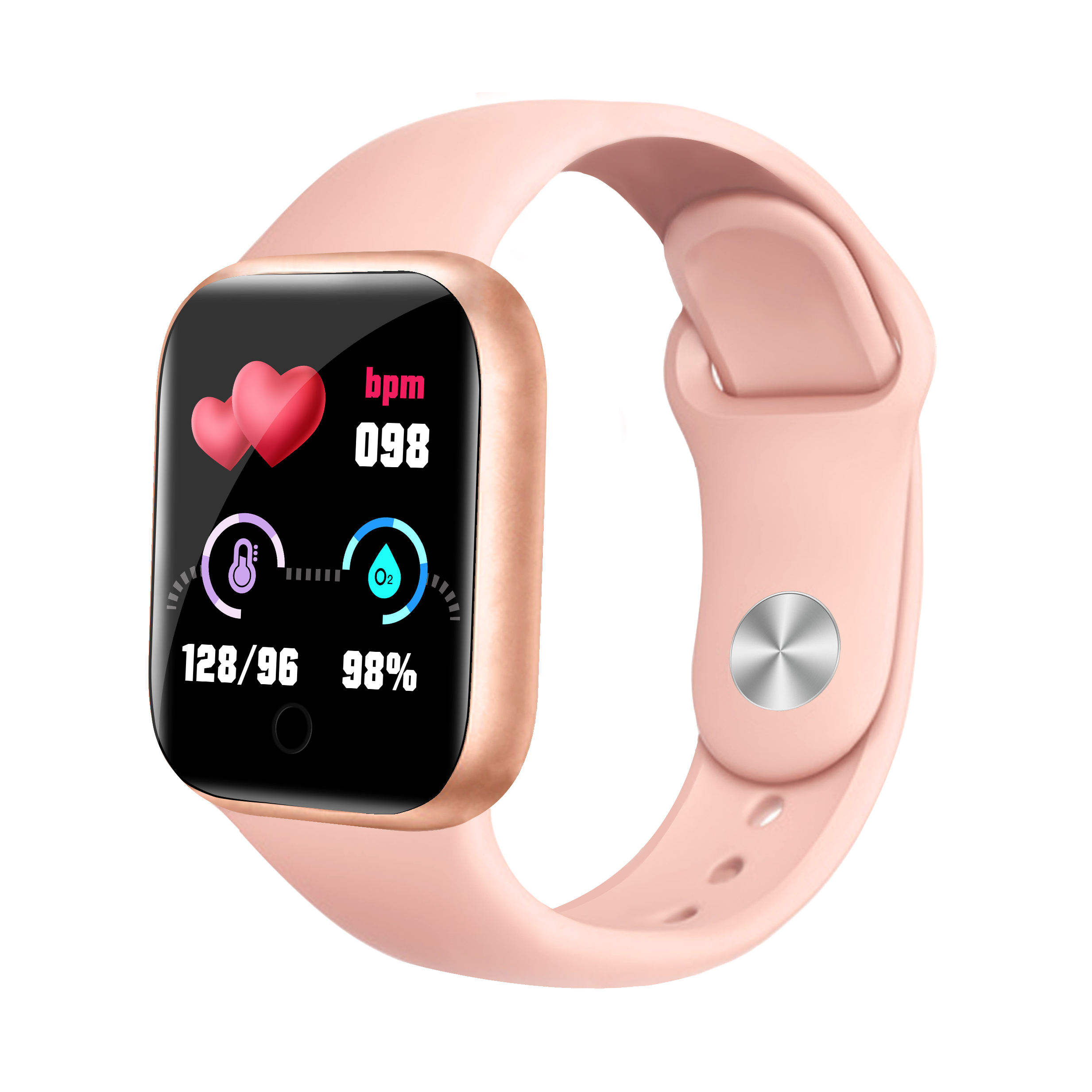 Rose gold body & pink strap