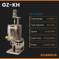 Machine à rouge à lèvres semi-automatique à engrenages de haute précision XUANHUA GZ-KH, capacité 20L, chauffage à l'huile thermique, pour liquides visqueux