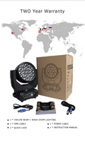 Shehds Wash + Light Yuer 19X15W Rgbw Éclairage à tête mobile Led RGBW Zoom Lumières Aura pour scène