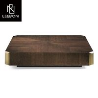Salon moderne simple sur mesure Table basse en marbre rectangle de luxe pour maison de luxe