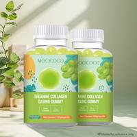Gummies au collagène à l'extrait de safran ACORN, saveur de raisin blanc, suppléments de L-théanine pour adultes, relaxation, soulagement du stress, sommeil