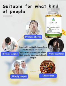 Ausreson Raw Matéria-prima Bacalhau Óleo de Fígado Cápsulas Vitamina D3 Vitmin <span class=keywords><strong>E</strong></span> Suplemento 1000mg Bacalhau Óleo de Fígado <span class=keywords><strong>Softgel</strong></span> - Product Image 4