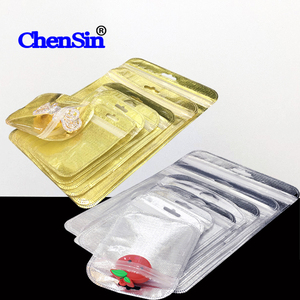 In Stock <strong>Zip</strong> <strong>Lock</strong> <strong>Bags</strong> Pouch Mylar Poly <strong>Bags</strong> for Jewelry Gold Packaging Clear Plastic <strong>Zip</strong> <strong>Bags</strong> - Product Image 1