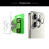 Protection d'objectif d'appareil photo en verre trempé Green Eagle Eye à couverture intégrale pour iPhone 17 Air 16 15 14 13 12 11 18 Pro Max