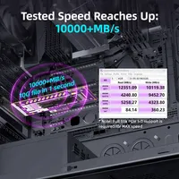JEYI Kartu Adaptor PCIe 5.0 ke M.2 NVMe 128Gbps Kecepatan Ultra Tinggi Didukung Slot x4 x8 x16 Siap Pakai 22110 2280 2260 2242 2230 SSD OEM