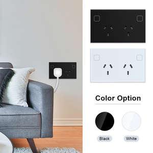 CNSKOU New Design Crystal Glass AU Standard Wifi <strong>Smart</strong> Home Voice Control <strong>Switch</strong> Power Point Double Tuya <strong>Smart</strong> <strong>Socket</strong> WiFi - Product Image 6
