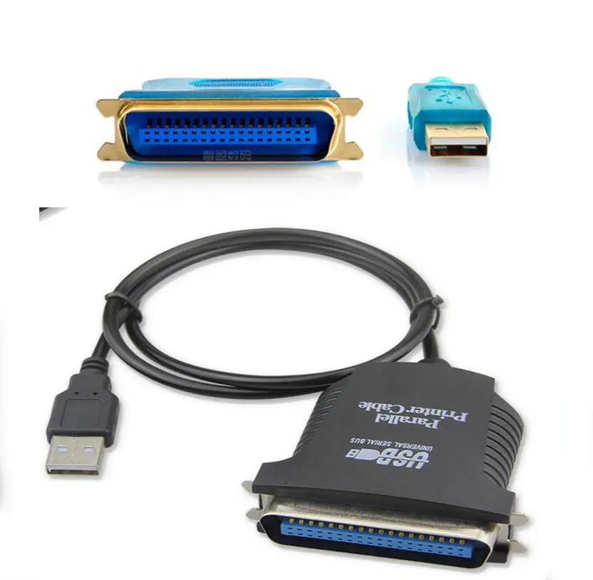 Alta calidad venta al por mayor USB a IEEE 1284 de 1284 Cable adaptador de puerto paralelo 36 Pin CN36 cable Usb Cable de impresora de Cable