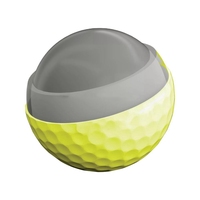 Balle de golf surlyn 3 couches, logo personnalisé, vente en gros, 332 fossettes, design aérodynamique, longue distance, vol droit, coque surlyn durable