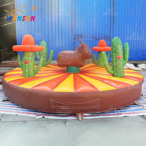 WINSUN Jeu de vache à rodéo <span class=keywords><strong>gonflable</strong></span> de haute qualité tirer vers le bas jeu de taureau <span class=keywords><strong>gonflable</strong></span> rond à vendre - Product Image 3
