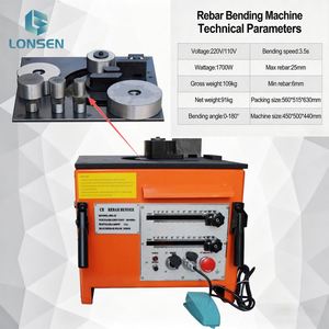 Industrial Rebar <b>Bending</b> <b>Machine</b> 6-25mm Rebar 3.5s <b>Bending</b> Speed - Product Image 1
