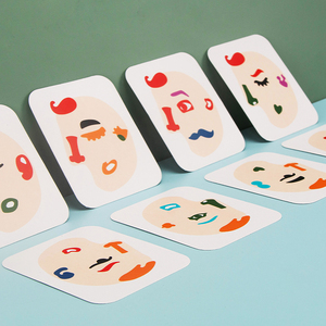 I bambini che cambiano il viso di emozione fanno i volti fai da te descrivono i sentimenti giocattoli educativi per bambini - Product Image 4