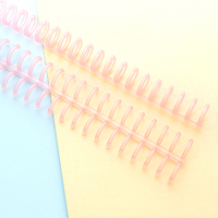 Anneau spiralé perforé couleur Macaron avec 30 trous Reliure A5/A4 à anneaux ouverts/fermés Clips de reliure à anneaux A5 personnalisée