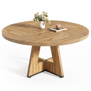 Mesa de Comedor SENYU Moderna con Base de Pedestal de Madera de 47 Pulgadas para 4-6 Personas, Mesa Redonda para Cocina y Comedor - Product Image 5