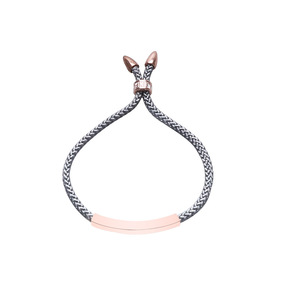Simple Woven Bracelet Unisex Copper Valentine's Day Gift Geometric Design - Product Image 5
