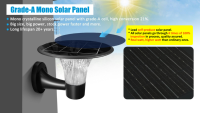 Lampe murale solaire LED avec détection de mouvement, populaire, étanche, à fixation murale, pour extérieur, lampes solaires LED de jardin