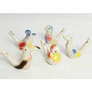 Fischietti all'ingrosso dell'acqua dell'uccello della porcellana fischietto dell'acqua dell'uccello variopinto ceramico uccello fischietti giocattoli per bambini regalo di compleanno - Product Image 3