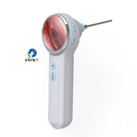 Otoscope vidéo HD portable EURVET pour équipement vétérinaire, endoscope numérique pour oreilles, caméra LED pour examen des oreilles des animaux