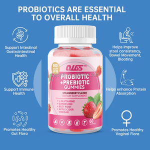 סופר טבעי ברי טעם פרוביוטי gummies יופי מוצר עבור נשים חסינות עיכול מינון למבוגרים סוכריות - Product Image 5