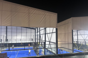 Campo da <span class=keywords><strong>Tennis</strong></span> esterno elettrico All-In-One con campo da Padel sul tetto retrattile - Product Image 4