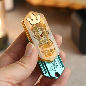 Avion en papier EDC, jouet portable anti-stress, jouet mécanique à pousser et tirer pour soulager le stress, jouet anti-stress pour adultes, entraînement de concentration pour TDAH - Product Image 1