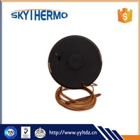 Thermomètre capillaire à cadran rond pour usage industriel, thermomètre à lecture à distance pour chaudière, insertion de 52 mm, jauge de température 0-400 °C