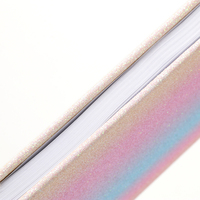 Carnet Kawaii de haute qualité avec couverture holographique au toucher doux pour adolescentes