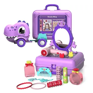 Kinder-Makeup-Sets für Mädchen Make-Up-Kit Mädchen Schönheit und Mode-Spielzeug mit Truck-Aufbewahrungsbox