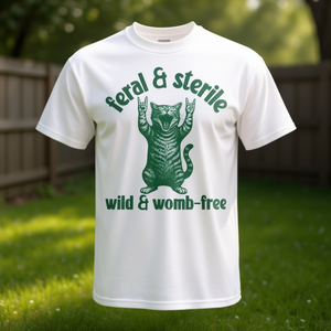 Camiseta con chiste para mujer: Histerectomía de gatos salvajes y esterilizados - Product Image 3