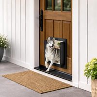 Porte pour animaux de compagnie extra large, robuste, en aluminium gris, pour chiens jusqu'à 200 lb, design postmoderne, fabriqué en Chine