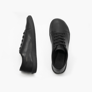 Veters Heren Casual Microfiber Lederen Werkschoenen Met Zachte Zolen, Veelzijdige Antislip Schoenen Op Blote Voeten - Product Image 1