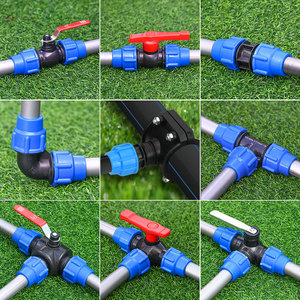 Oferta Imperdível: Conexões Plásticas de Compressão para Irrigação - Tês e Cotovelos de PP/HDPE para Tubos de Abastecimento de Água - Product Image 3