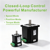 Motor Stepper Hybrid Loop Tertutup 2 Fasa NEMA 34 86mm Torsi Tinggi dengan Driver Terintegrasi dan Encoder 4096 Line RS485 Modbus RTU