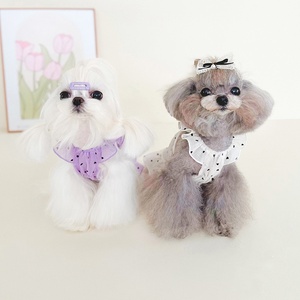 <span class=keywords><strong>Ropa</strong></span> de verano para perros y gatos, ligero, transpirable, protector solar, repelente de mosquitos, gasa, corazón, manga voladora, vestido de princesa - Product Image 6