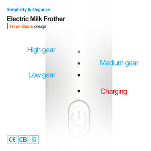 Mini-mousseur <span class=keywords><strong>à</strong></span> <span class=keywords><strong>lait</strong></span> <span class=keywords><strong>électrique</strong></span> rechargeable automatique 3 vitesses, puissant et le mieux noté pour la cuisine - Product Image 2
