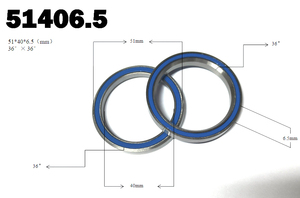 Rodamientos de Bolas de Alto Rendimiento de 51x40x6.5mm, Rodamientos de Una Hilera Lubricados con Aceite para Bicicletas y Patinetes Acrobáticos - Product Image 6