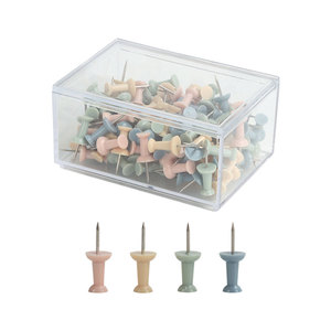 Оптовая продажа, 4 цвета, разноцветные, пластиковые и металлические иглы, декоративные Накладные на большой палец, 120 шт. - Product Image 1