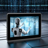 MeetNeng 7/8/10.1 Inch Wall Mount Industrial Touch Mini Panel PC RockChip Silver Layar Sentuh Kapasitif Komputer Panel Mini