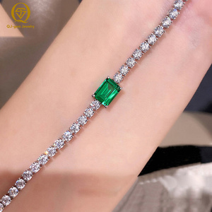 Bracelet de tennis de luxe haut de gamme Zabia et diamant de laboratoire avec pierre précieuse de haute qualité IGI en or blanc 18 carats, taille personnalisée pour cadeau - Product Image 4