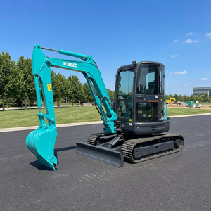 Excavadora Hidráulica Kobelco Sk55 de Segunda Mano, Kobelco Sk55SR de 5 Toneladas, Miniexcavadora de Orugas para Construcción - Product Image 1