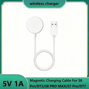 Cable de Carga Magnético de 5V/1A, Cargador Inalámbrico Universal S8 <span class=keywords><strong>Pro</strong></span>/DT3/S8 <span class=keywords><strong>PRO</strong></span> MAX/S7 <span class=keywords><strong>Pro</strong></span>/<span class=keywords><strong>DT7</strong></span>, Positivo para Múltiples Relojes Inteligentes - Product Image 2