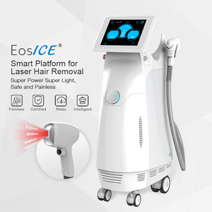 EOS <span class=keywords><strong>เครื่อง</strong></span>เลเซอร์กำจัดขนเลเซอร์4คลื่นความยาว755 808 940 1064nm ไดโอดเลเซอร์น้ำแข็ง PZ - Product Image 2