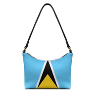 Sac à bandoulière imperméable avec drapeau de Sainte-Kitts et Nevis, sac à main à poignée supérieure pour le travail, les voyages et les tenues quotidiennes, personnalisable
