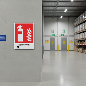 ป้ายเตือนเครื่องดับเพลิง 20x30 ซม. เอสตินโตเร เอ็น. - Product Image 3