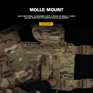 WOSPORT Cordura Alpha Chest Rig Split Design Chest Rig con sistema MOLLE Accesorios de caza - Product Image 6