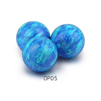 Boule ronde créée perles d'opale bijoux pierre d'opale chaleur pierre synthétique étoile blanche faisant dans les 2 jours ouvrables 4.0-12.0 Mm Super