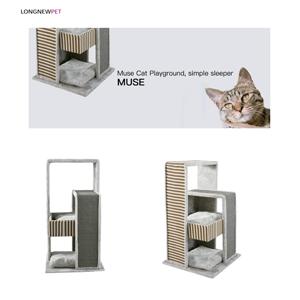 Torre per Gatti da Interno con Tiragraffi Beige, Albero per Arrampicata Felina in Vendita - Product Image 5