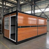 Maison préfabriquée compacte SUNRISE pliable à prix abordable, 2 étages, mini-maison de luxe modulaire prête à l'emploi avec chambre à coucher